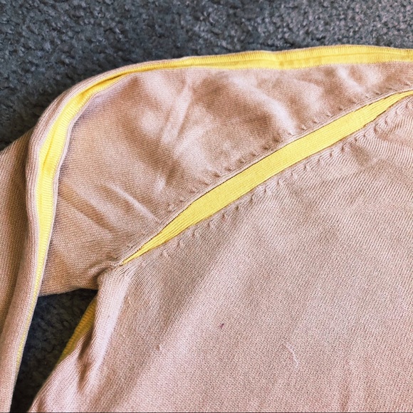 Anthropologie Tan/Banana Lightweight Sweater - Picture 3 of 6
